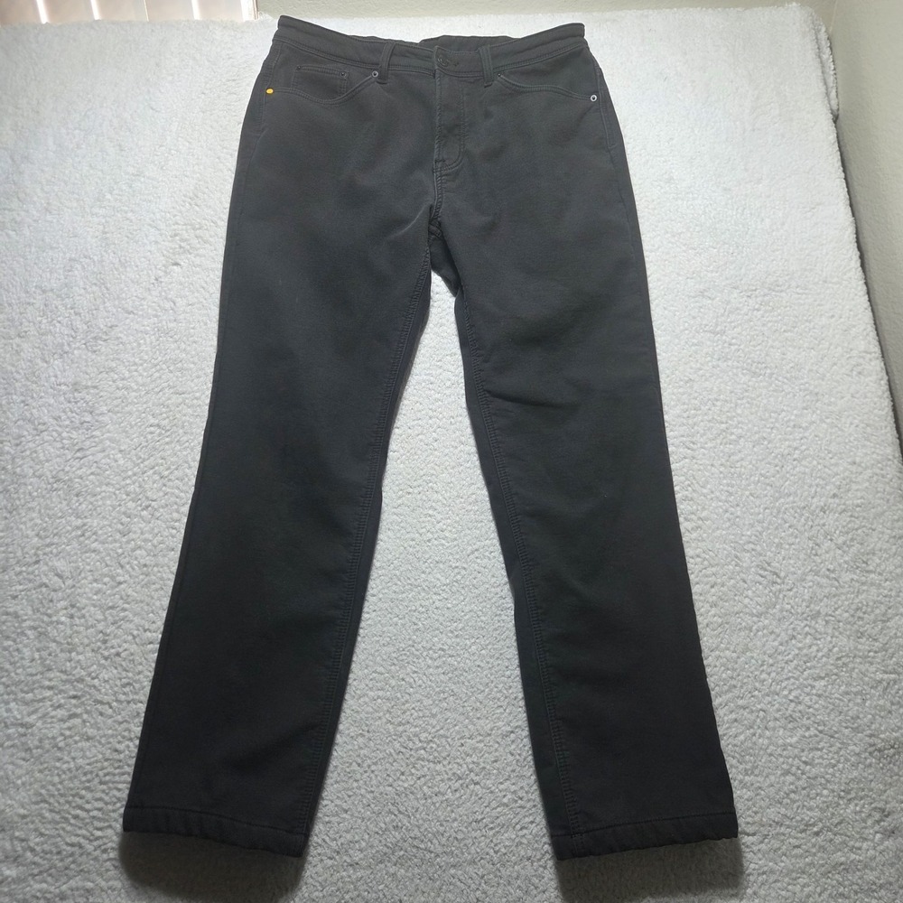 CAT MEN'S TRADEMARK Work Pants 34x31 Black Fleece Lined Thick Heavy Duty